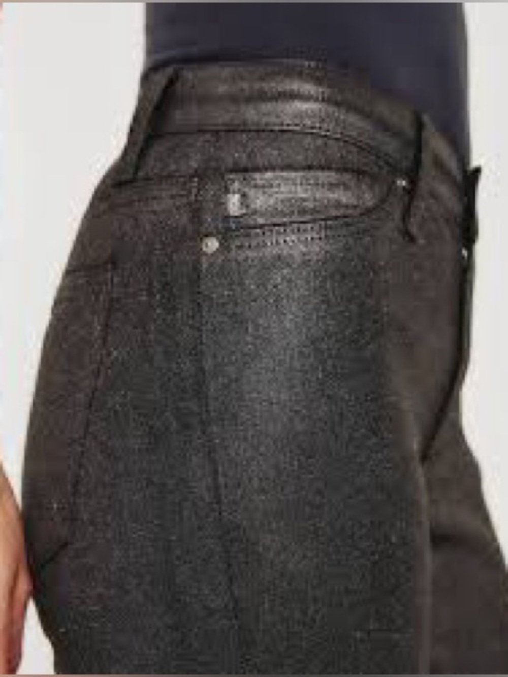 LOFT Women's Metallic Charcoal Slim Jeans.  Item #11460